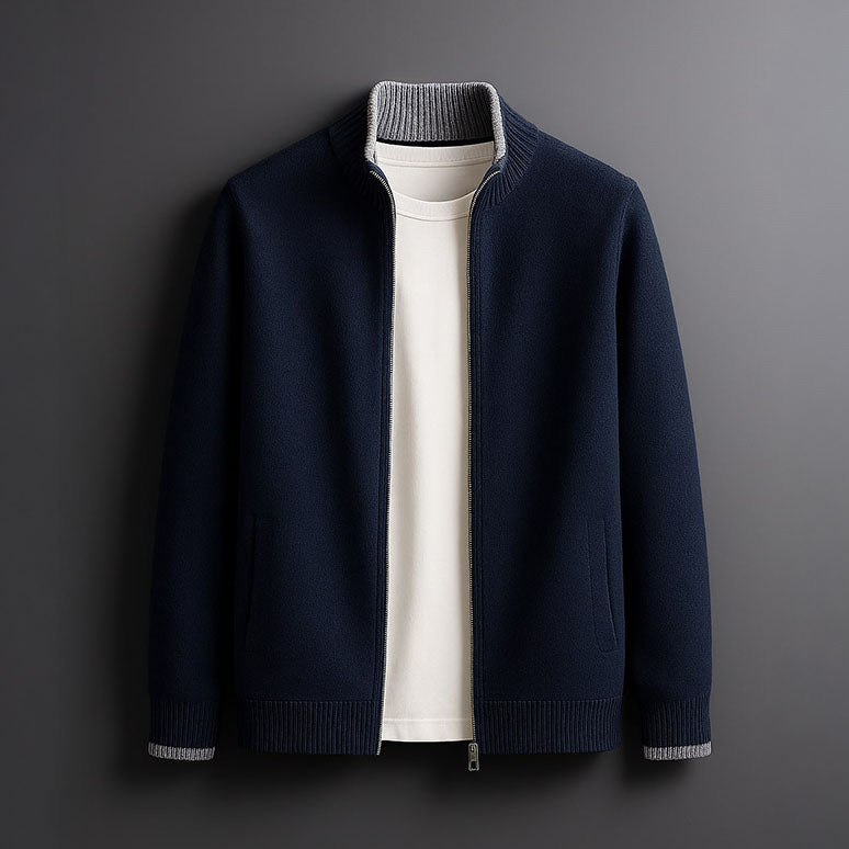 LAURENT MONACO | VESTE EN MAILLE AVEC ZIP